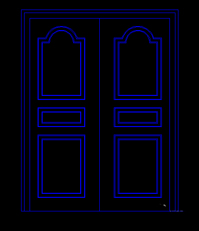 CAD怎么設(shè)計一款歐式門平面圖?