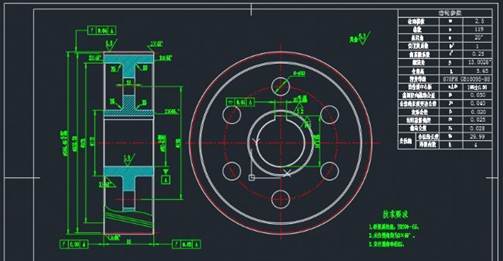 CAD繪制齒輪零件圖教程