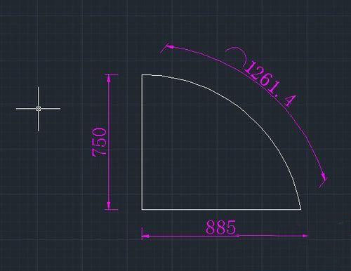 CAD已知弧長和直角邊長怎么畫弧